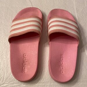 Adidas Adilette Aqua Slides - Pink-Kids Size 12
